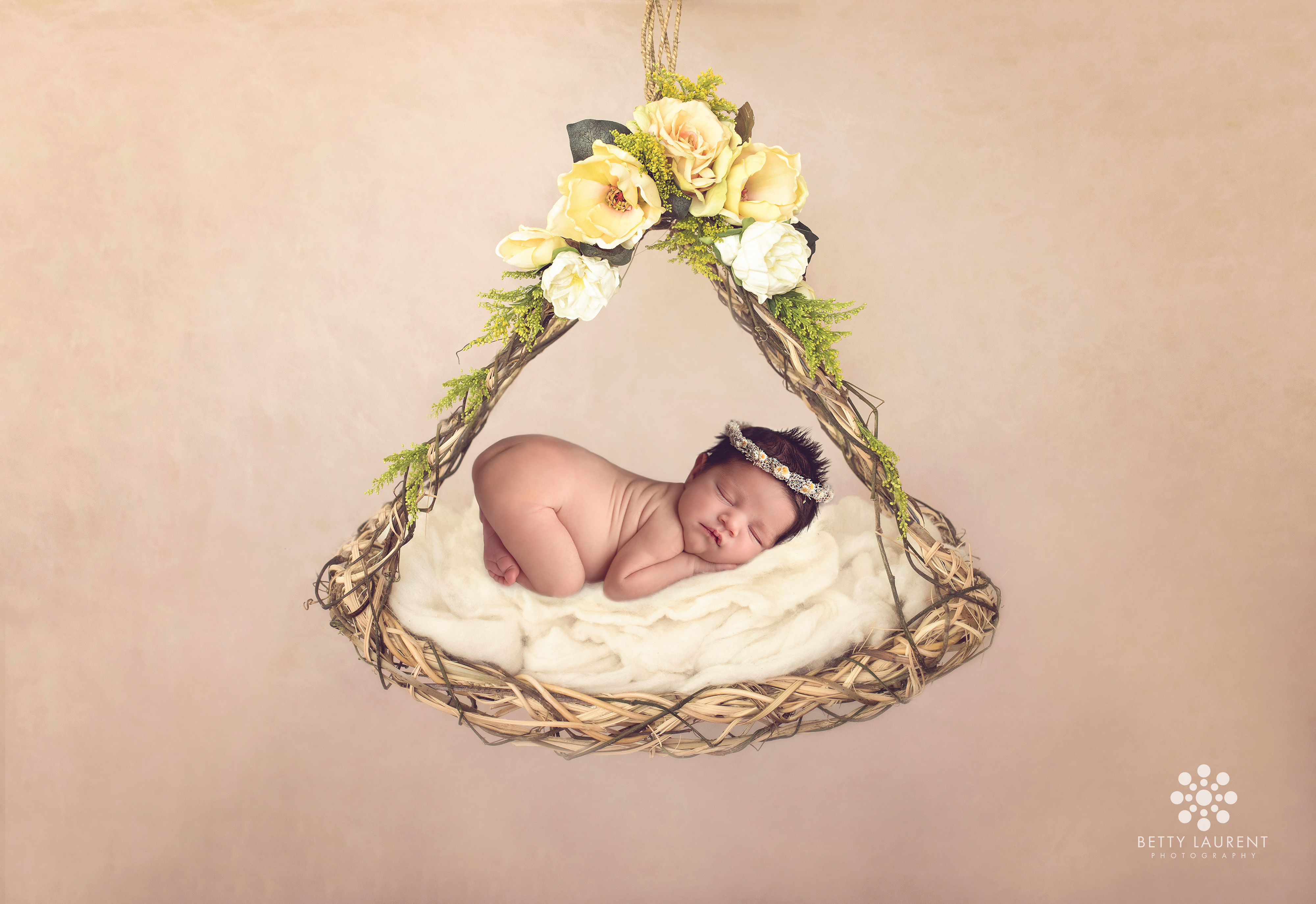 newborn sleeping flower swing