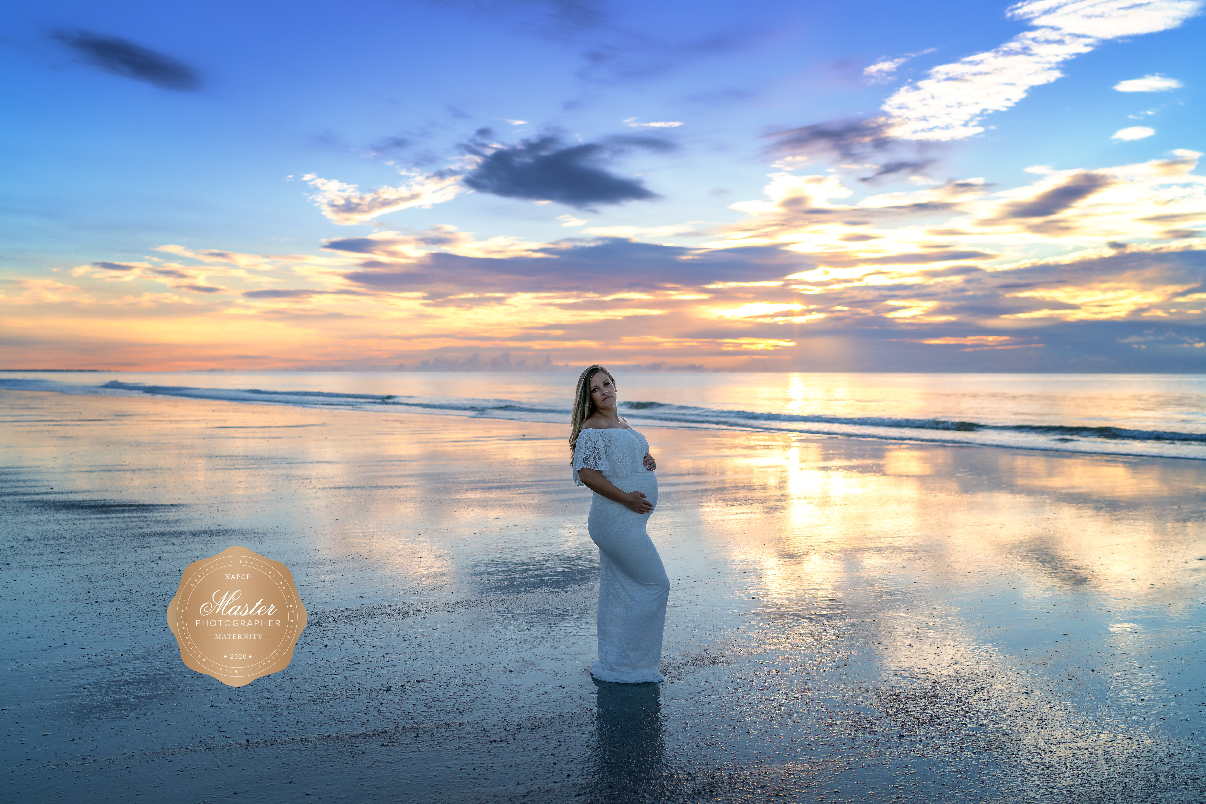 beaufort maternity session beach sunrise